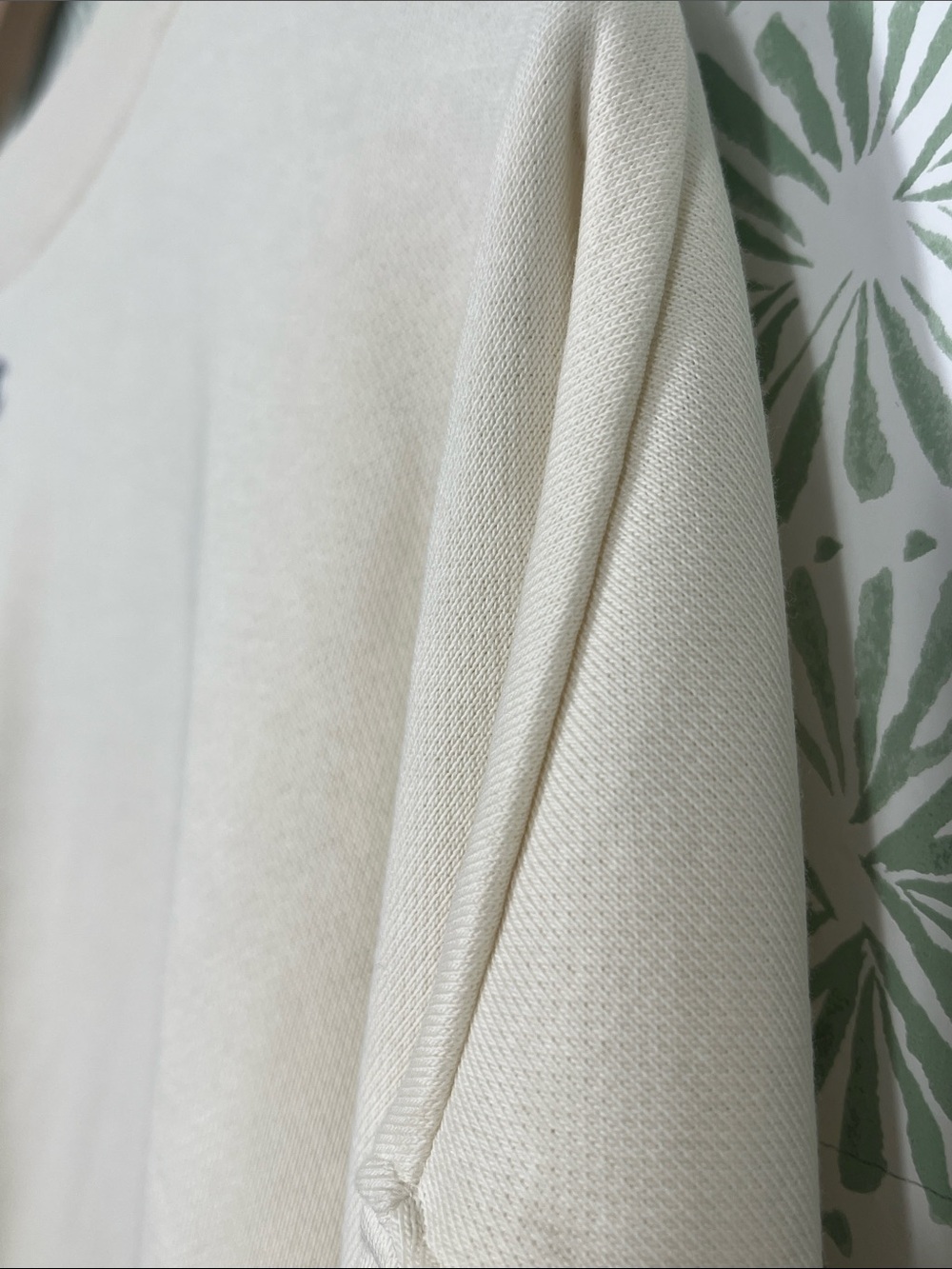 Champion Cream Crewneck Sweatshirt with Red & Blue Logo - Picture 10 of 10